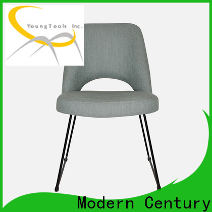 trendy white leather dining chairs factory for table