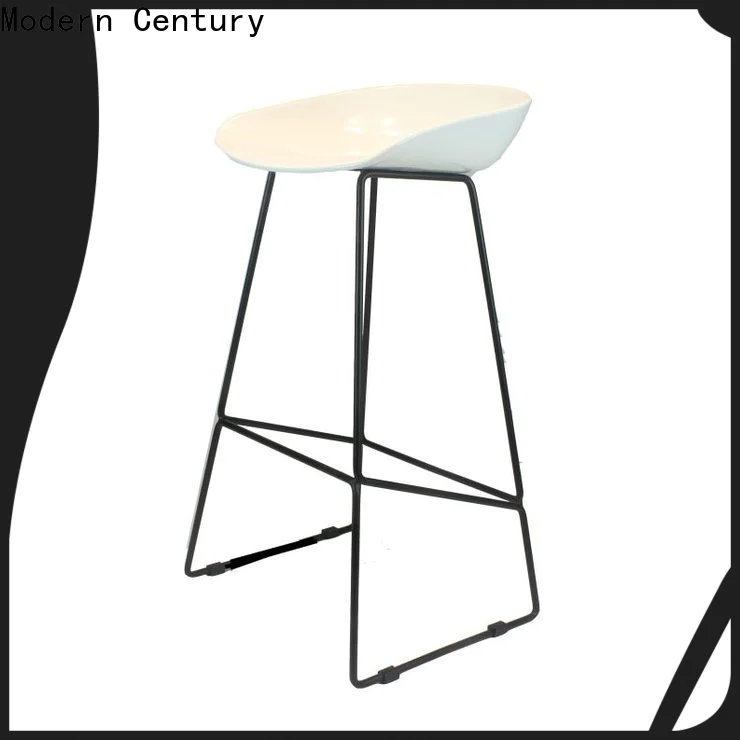 Modern Century trendy silver bar stools wholesale for kitchen
