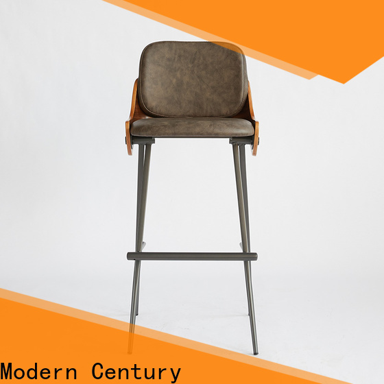 Modern Century personalized white leather bar stools manufacturer for sale