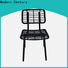 Modern Century black rattan dining chairs factory for sale