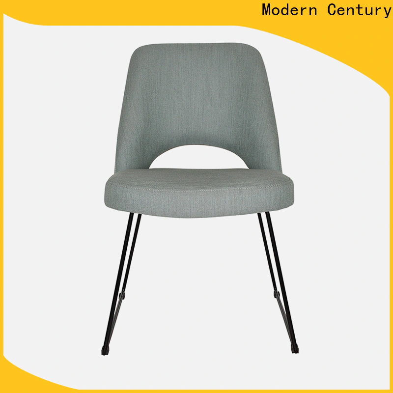 Modern Century trendy wrought iron dining chairs from China for restaurant