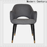 Modern Century custom black metal dining chairs supplier for dining hall