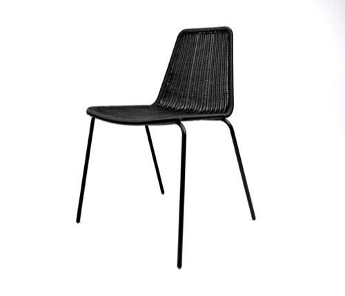 Hot Sale Indoor Outdoor Garden Furniture Commrercial Metal Woven Rattan Chair For Sale YTOR47(Stacking)