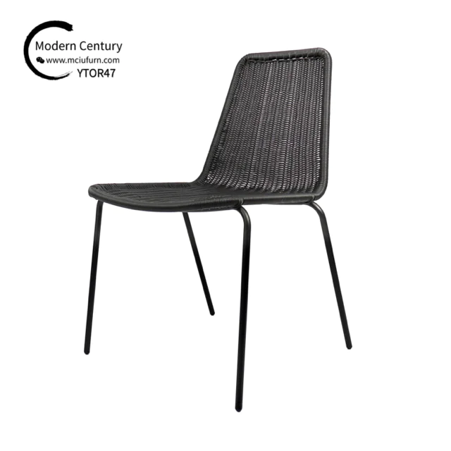 China Manufacturers Wholesale Restaurant Chairs Rattan Dining Chairs Stackable on Sale YTOR47