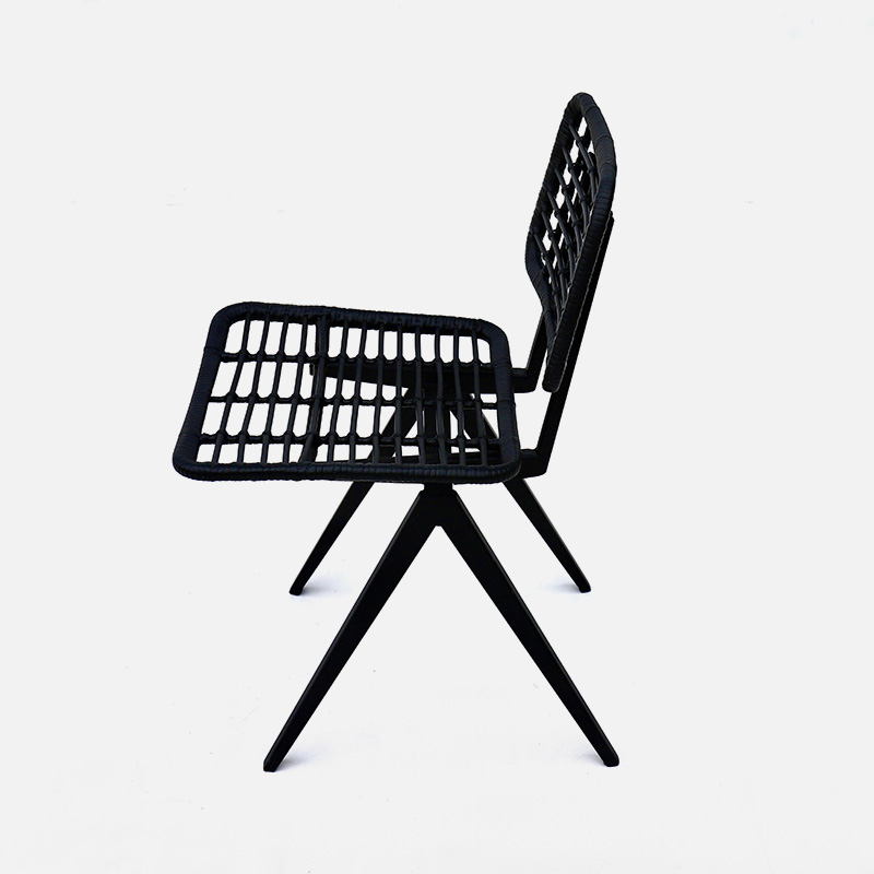 Modern Century oem odm black rattan dining chairs supplier-2