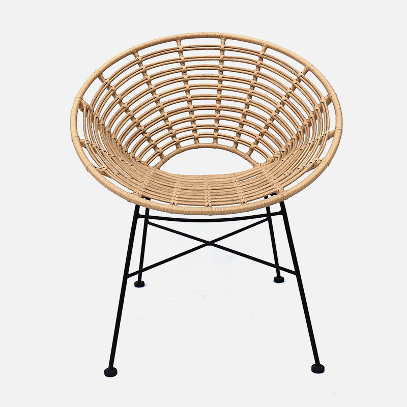 Modern Century black rattan chair from China for sale-1