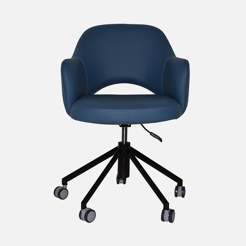 Office Chair Abbey Arm W600×D620×H840 SH490 Chair Easily Swivels 360 Degrees Adjustable Height