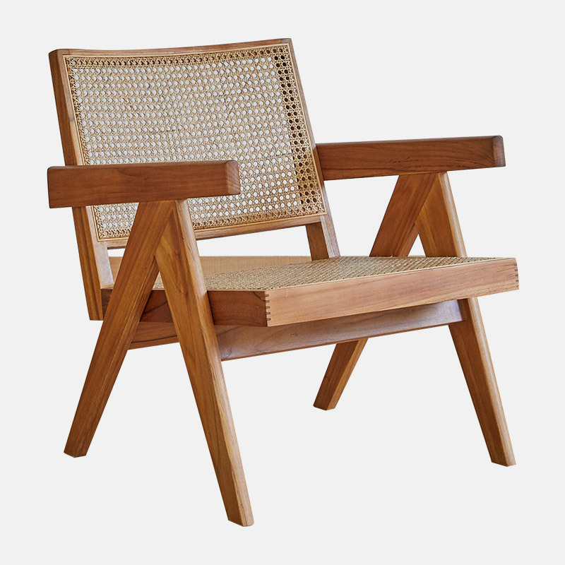 Wooden Chair Kobe W485×D680×H700 SH365 With Its Upright Stance And Solid Wood Frame With Rattan Seat And Back